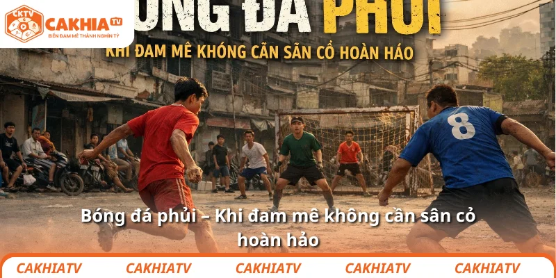 Bóng đá phủi – Khi đam mê không cần sân cỏ hoàn hảo